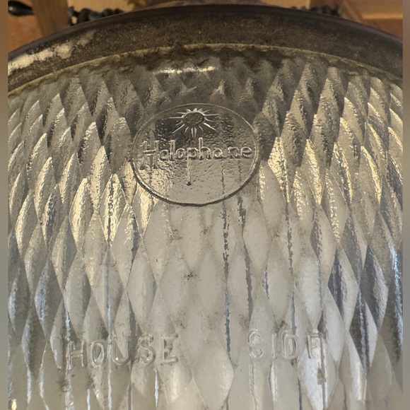 Vtg 1950’s LM Holophane GUMBALL STREET LIGHT Industrial Prismatic Acorn Fixture - Picture 14 of 14